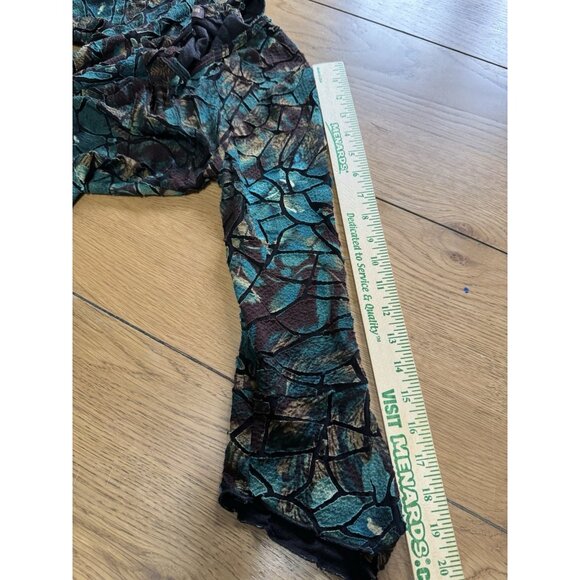 Suzie Couture Blouse Size Petite Large PL Y2K Fairy Whimsigoth Floral Festival - Picture 6 of 9